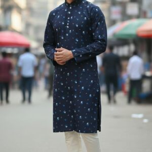 পান পাতা ব্লু কালার পাঞ্জাবি